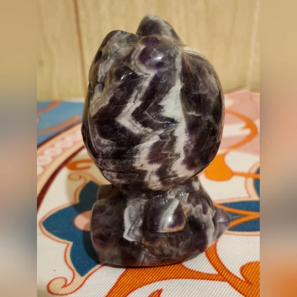 Purple Amethyst Hello Kitty Figurine